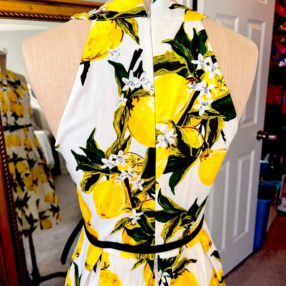 Cotton lemon dress size M - Picture 4 of 4